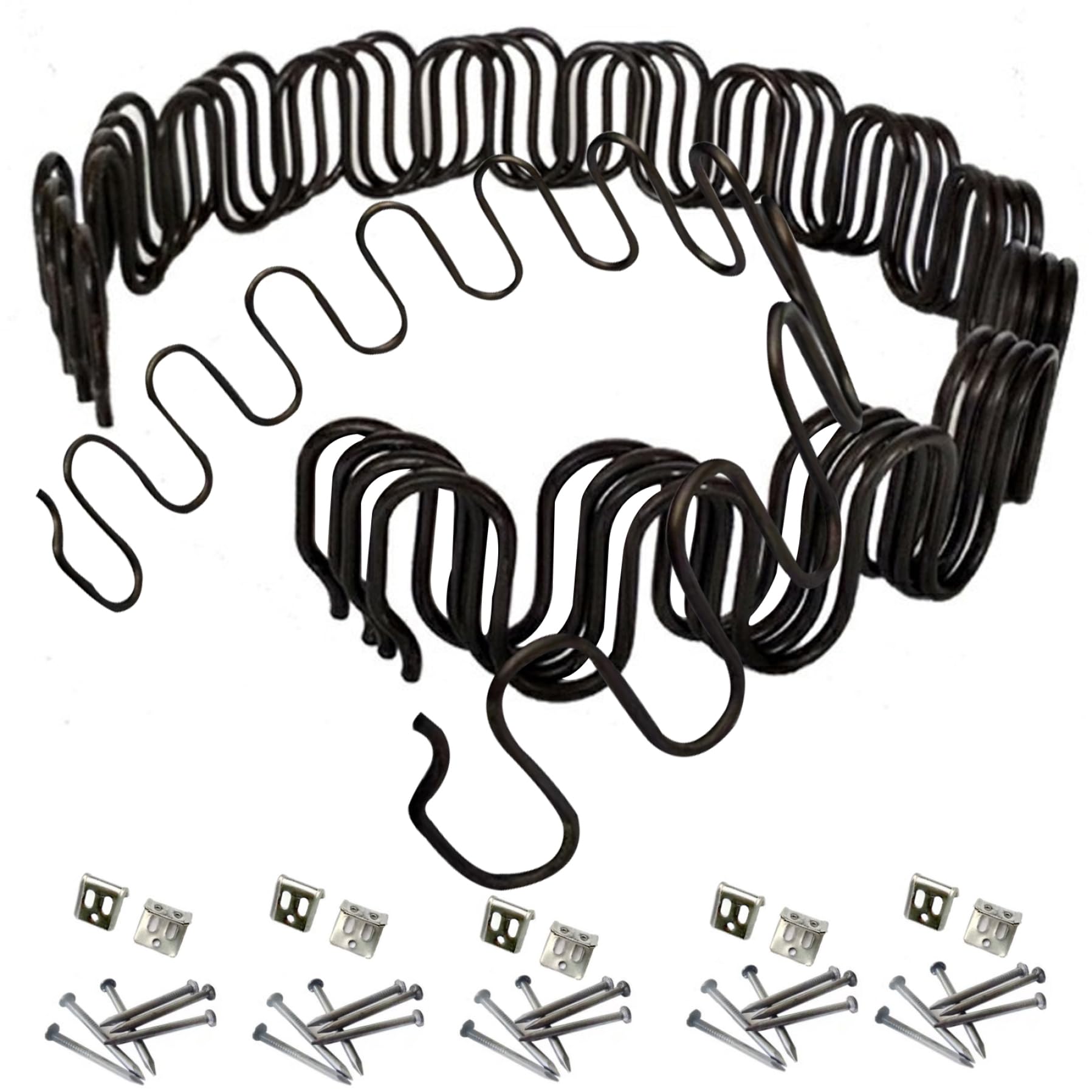Muelles para tapicería de sofá reclinable y kit de reparación para cojines caídos