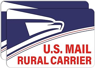Rural Carrier Magnetic Signs – 2 Pack Reflective Mail Carrier Vehicle Magnets – Weatherproof USPS Car Signs for Safety – Fits Cars, SUVs & Trucks – 2 Large Magnets