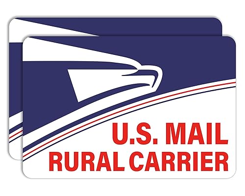 Rural Carrier Magnetic Signs – 2 Pack Reflective Mail Carrier