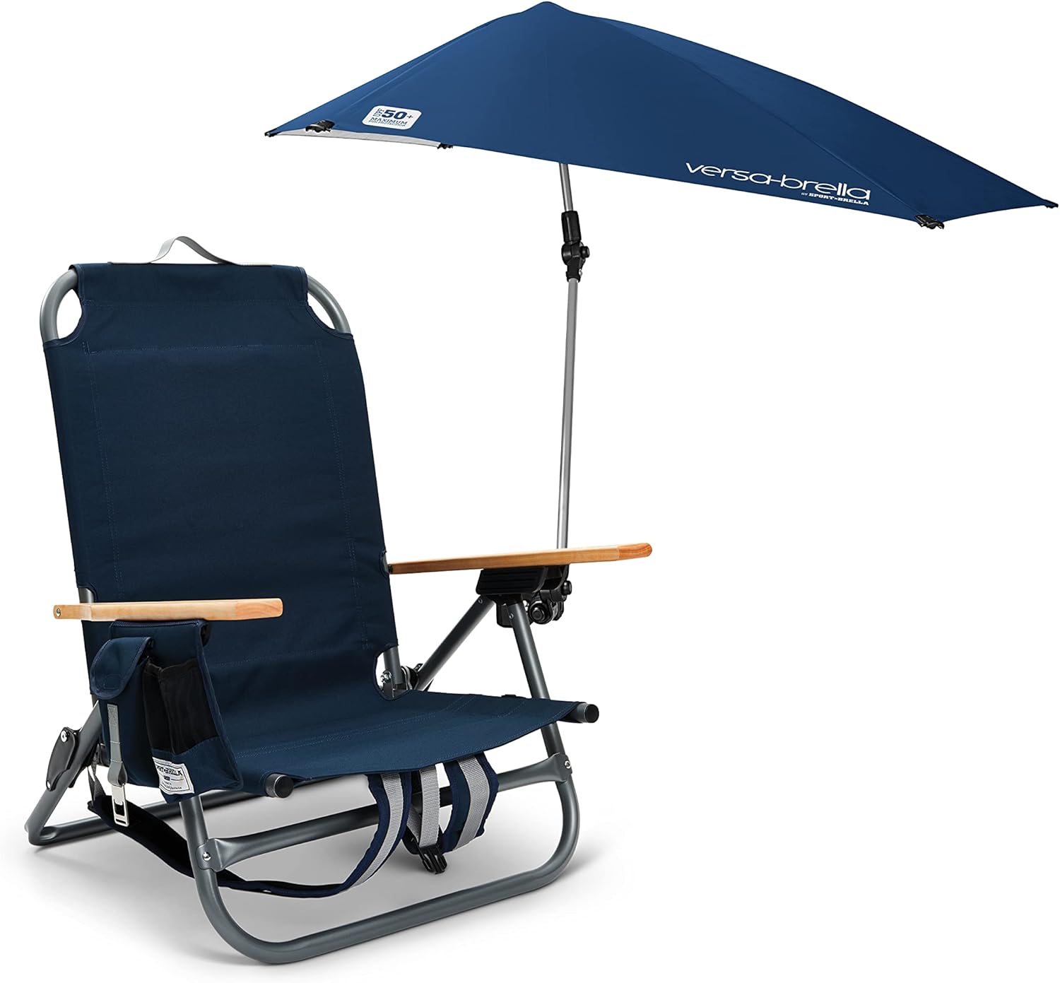 SportBrella Versa Brella XL Midnight Blue + Backpack Chair