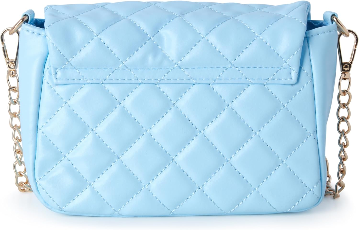 Fast Forward Disney Stitch Crossbody Bag - Quilted Mini Purse and Shoulder Sling Crossbody Bag for Girls, Size One Size, Stitch Blue Flap