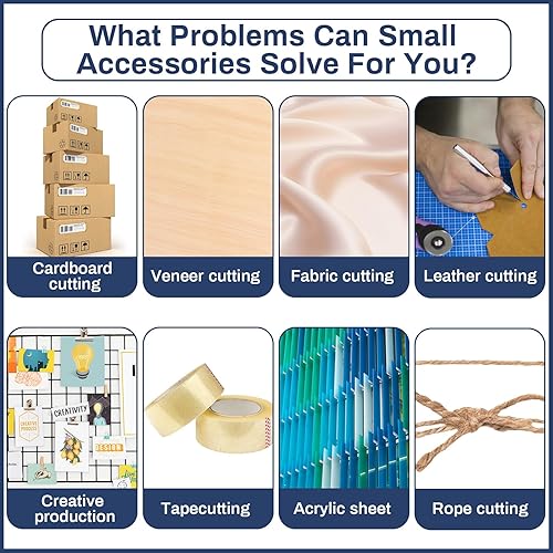 Miniatura 7 de Leriton Cuchillo de techo de hoja fija plateada, 4 unidades, cuchillo de techo resistente, cuchillo utilitario, herramientas para techos, cortador