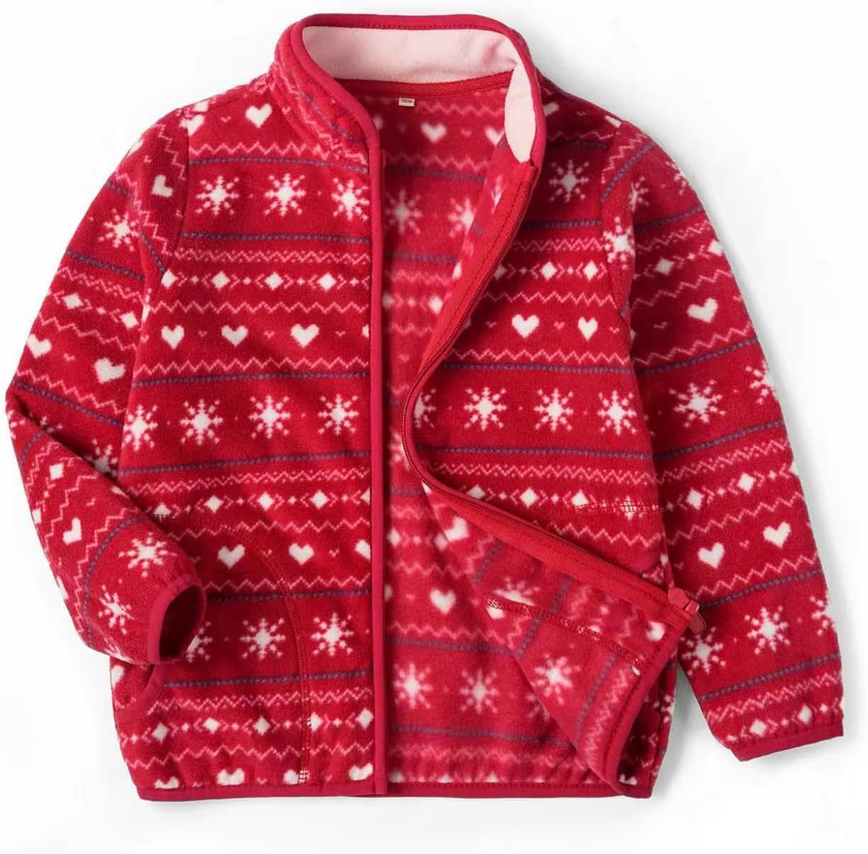 Toddler Fleece Jacket Kids Lightweight Outerwear Boys Girls Long Sleeve Fall Spring Coat 2-12 Years