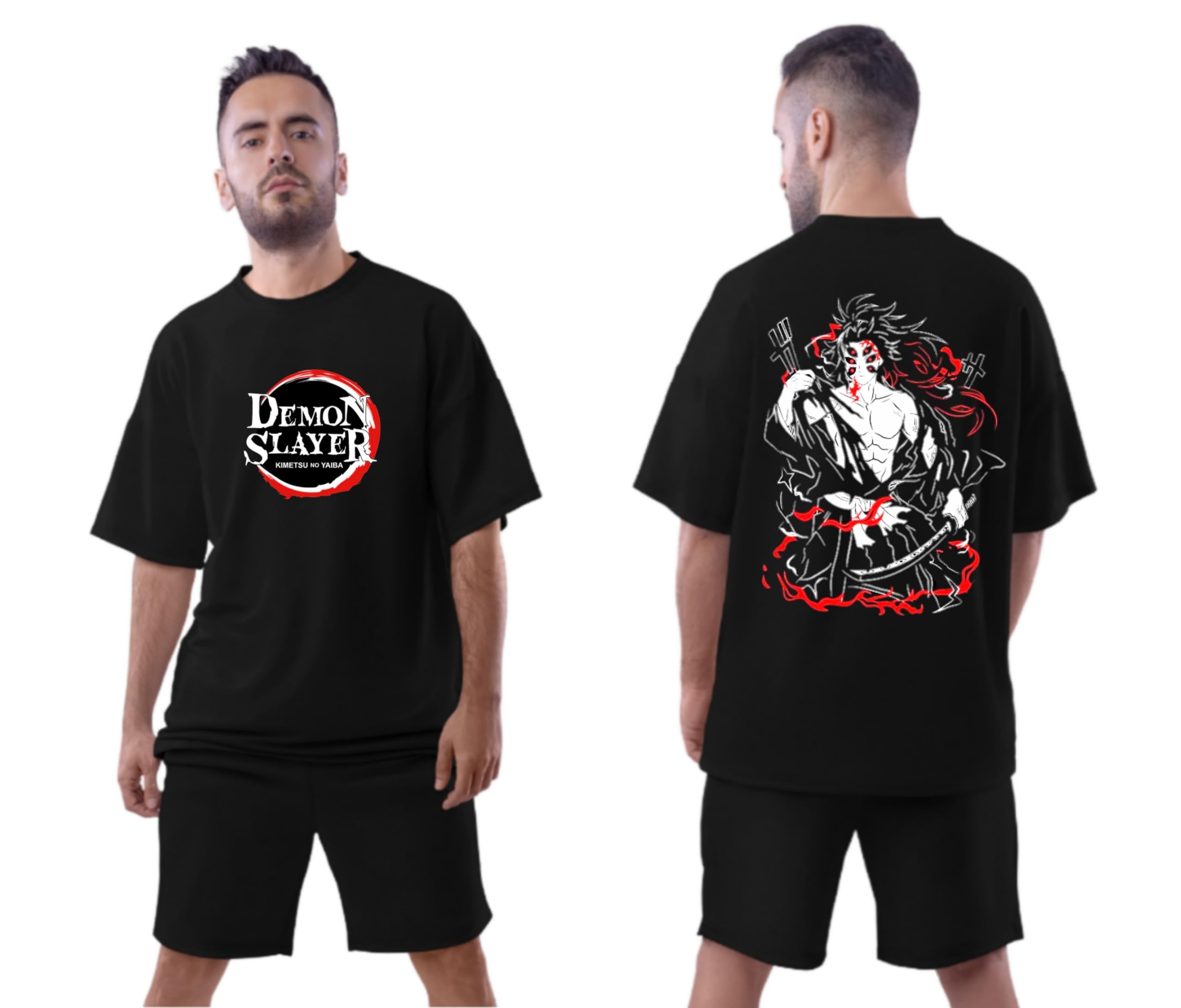 Be CrazyUnisex Oversized Anime T-Shirt for Men & Women |Gojo Game of Thrones, Vikings Printed Cotton Tee