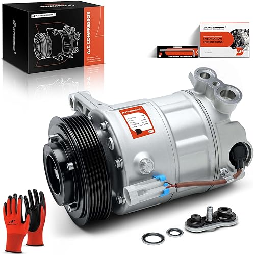 A-Premium A/C Compressor with Clutch Compatible with Saab 9-4X 2011, Cadillac SRX, Buick LaCrosse 2010-2011, Allure 2010, 3.0L 3.6L