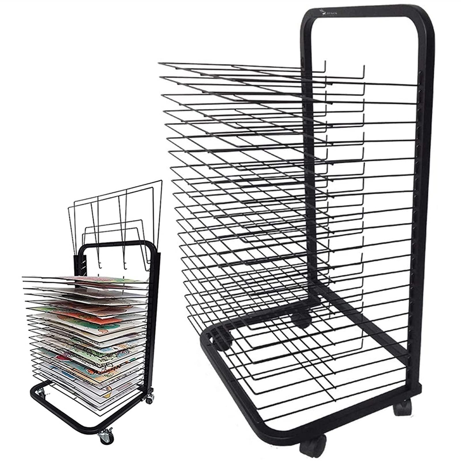 Buy GJFZMD 4 Sizes Mobile Art Drying Rack for Classroom Drying Rack for