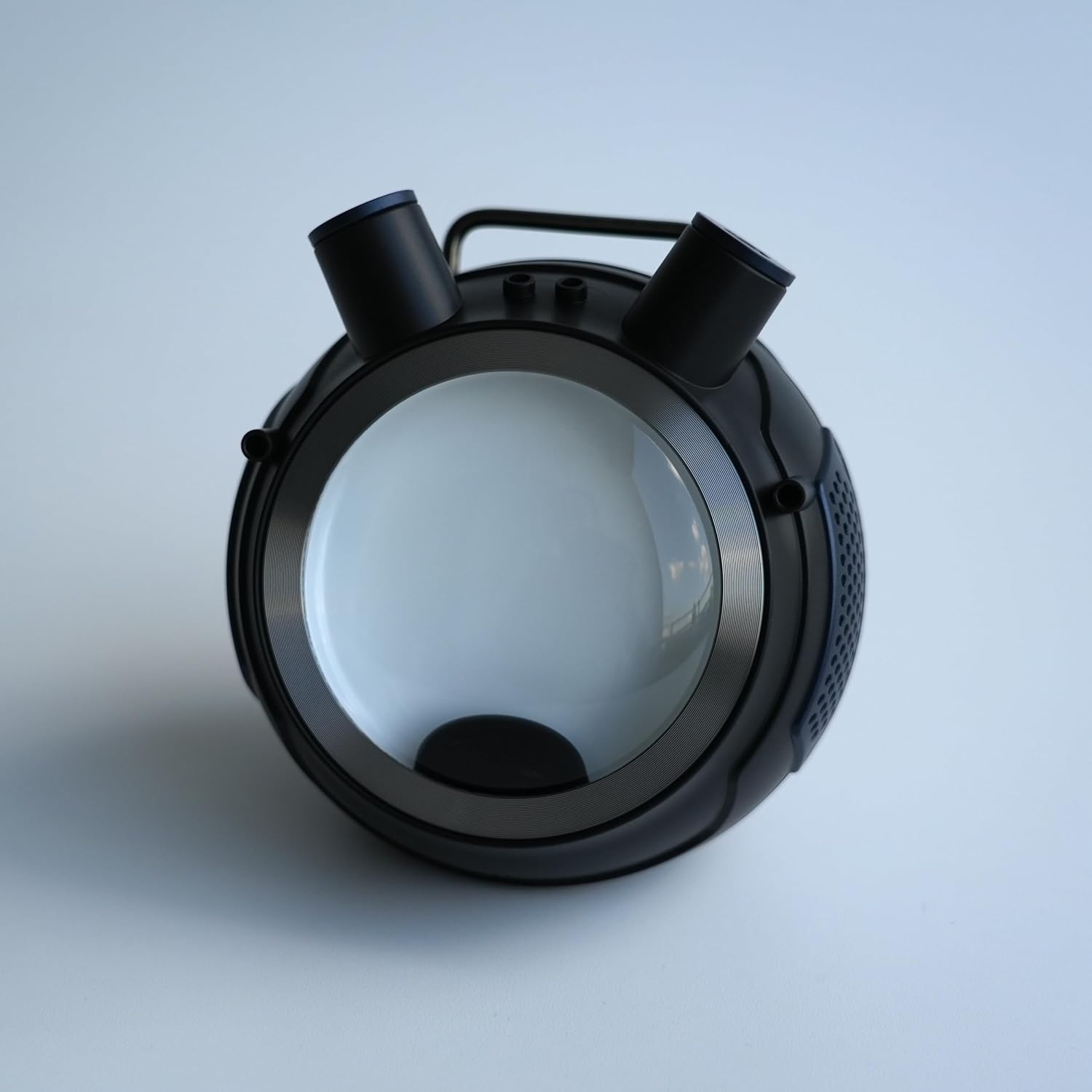 Black ROBO: Magnetic Fluid Display, Ferrofluid Motion Art Sculpture, Interactive Magnetic Sculpture for Speaker, Phone, TV, and Musical Instruments