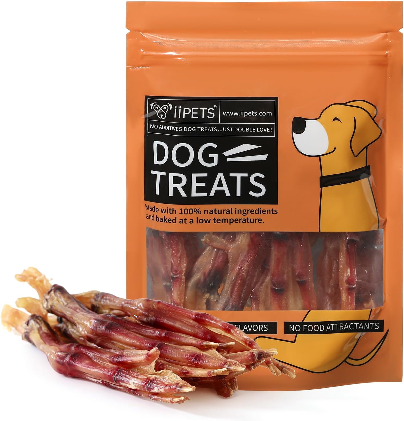 Duck Feet Dog Treats, Natural Pet Snacks, Long-Lasting Chews for Dogs (3.53 Ounce)
