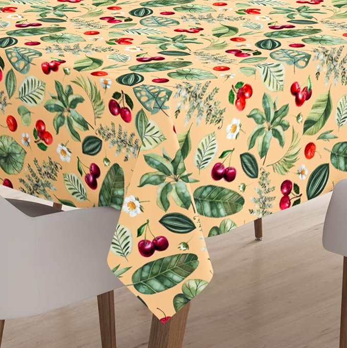 Buy Encasa XO Dining Table Cloth 8 ft Water Repellent Rectangular