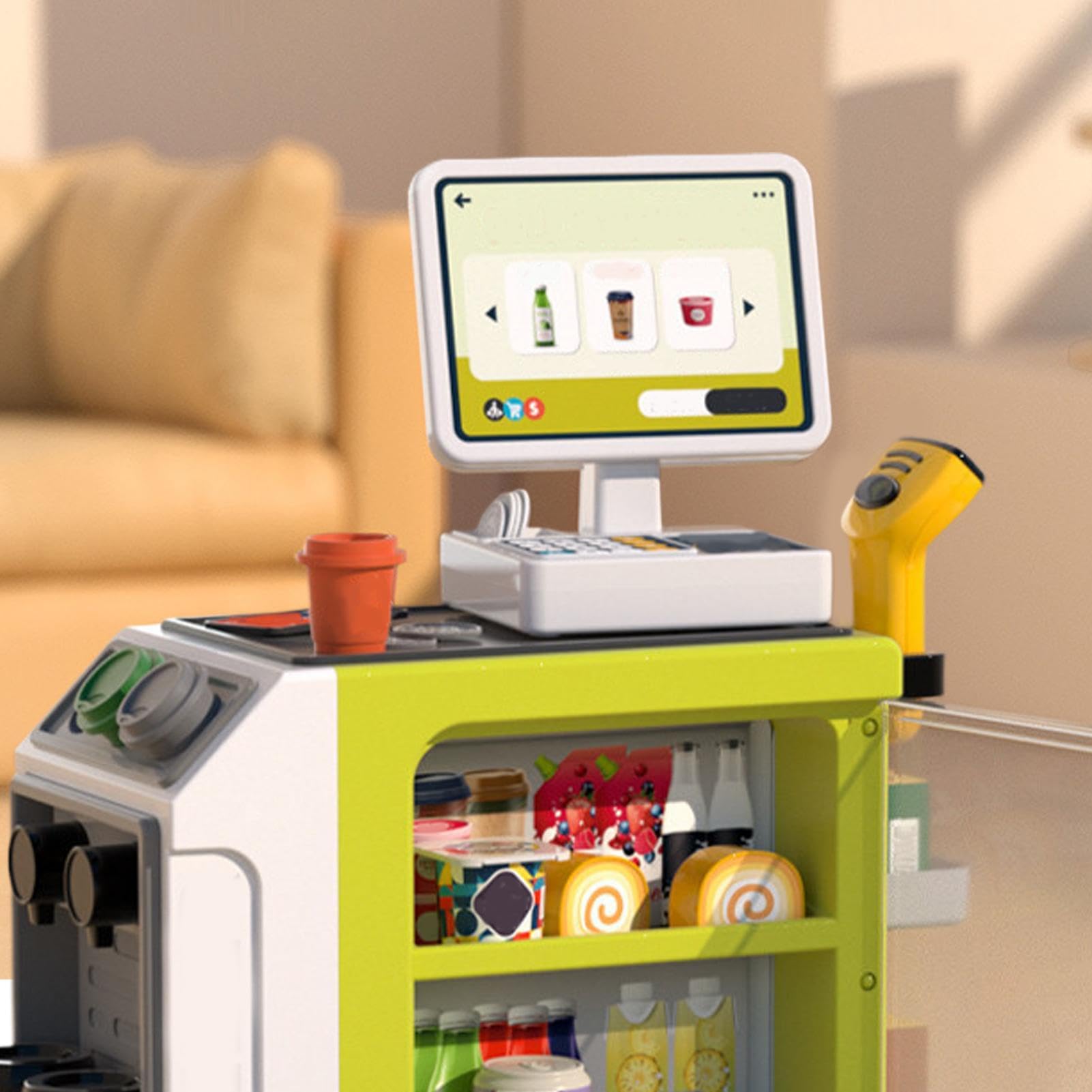 Banco del supermercato giocattolo Giocattolo Sensoriale Cartone Animato | Realistico Giocattolo Sensoriale Bambini Spesa Cartone Animato Per Casa, Asilo, e Scuola 'Infanzia