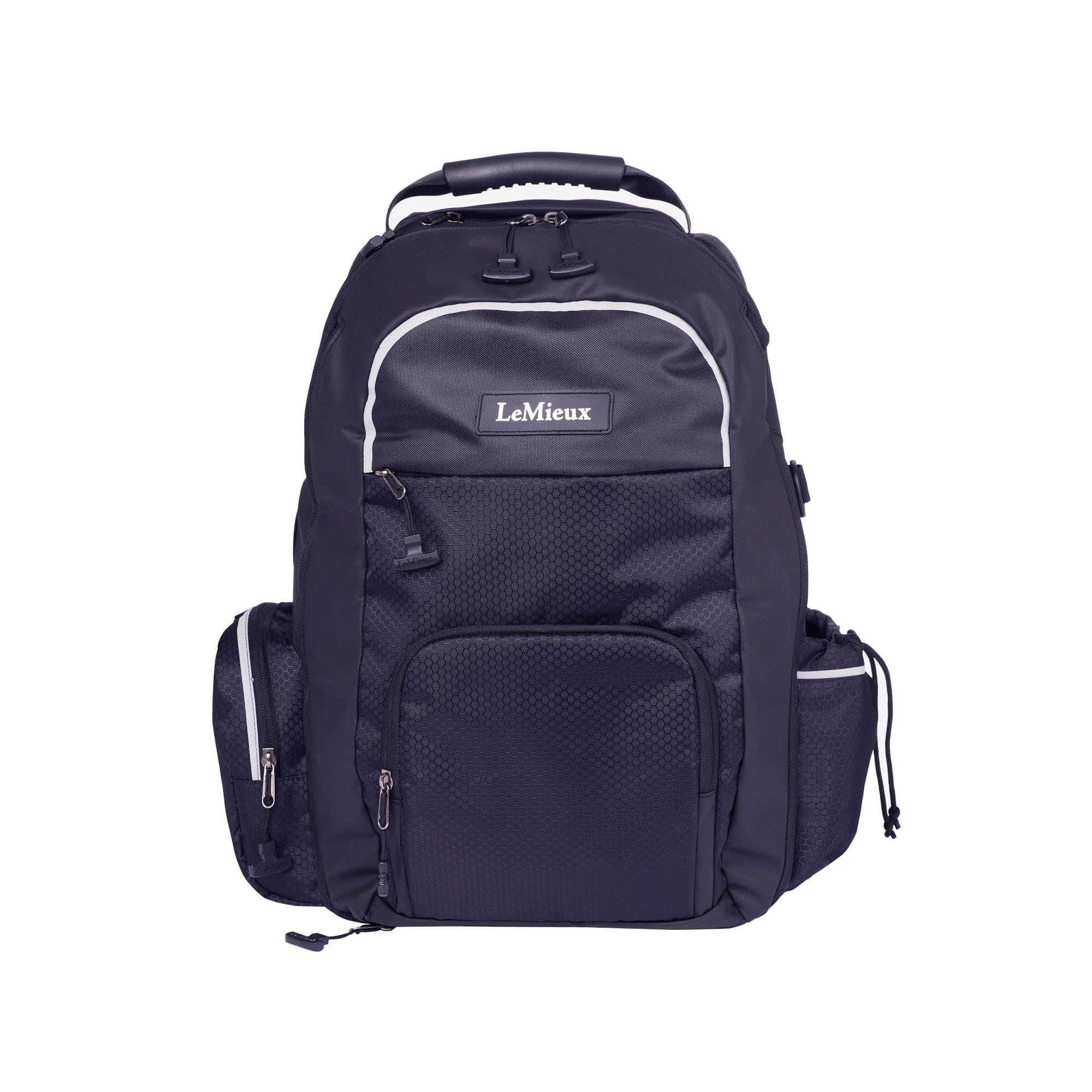 LeMieux Pro Rucksack - Water-Repellent Base - Store and Carry Your Kit - Padded Shoulder Straps - Black