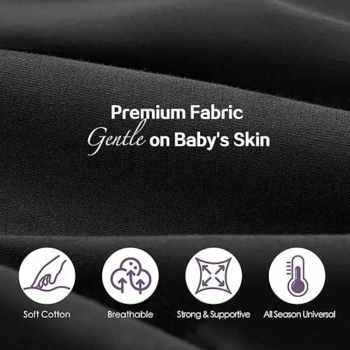 Miniatura 7 de Portabebés para bebés, portabebés ajustable, para recién nacidos a niños pequeños para 7-30 libras, acogedor portabebés con material de algodón de