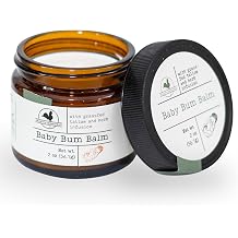 Hearth & Homestead Baby Bum Balm, Grass Fed Tallow Diaper Rash Cream with Zinc Oxide & Bentonite Clay, Fragrance Free Diaper Cream for Sensitive Baby Skin, Newborn Safe, 2oz