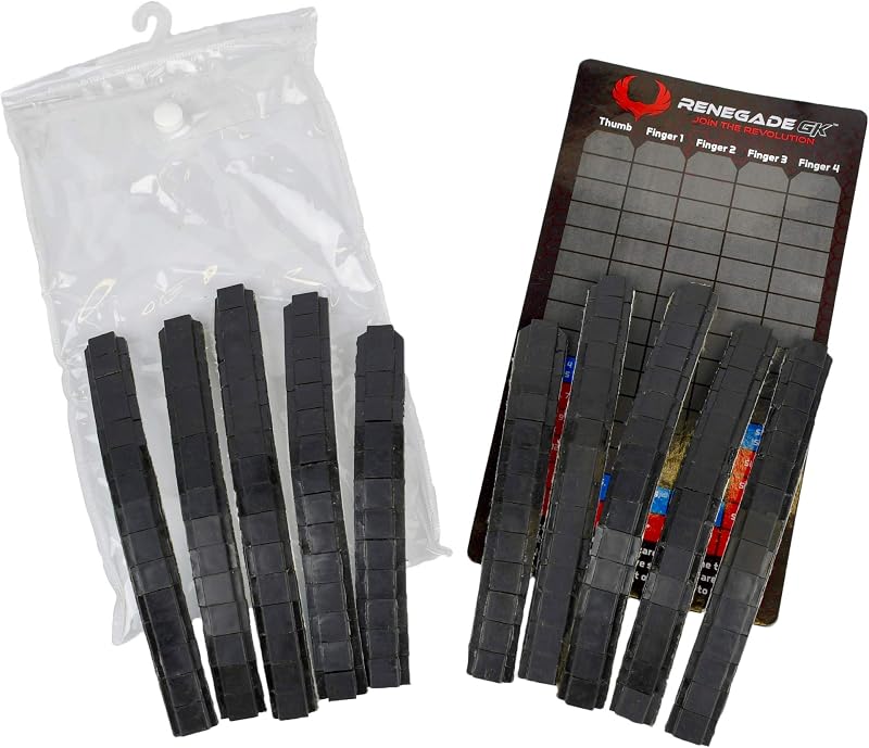 Renegade GK Endo Pro-Tek Fingersaves (Set of 10) Fits Goalkeeper Gloves Sizes 4-12, Maximum Protection