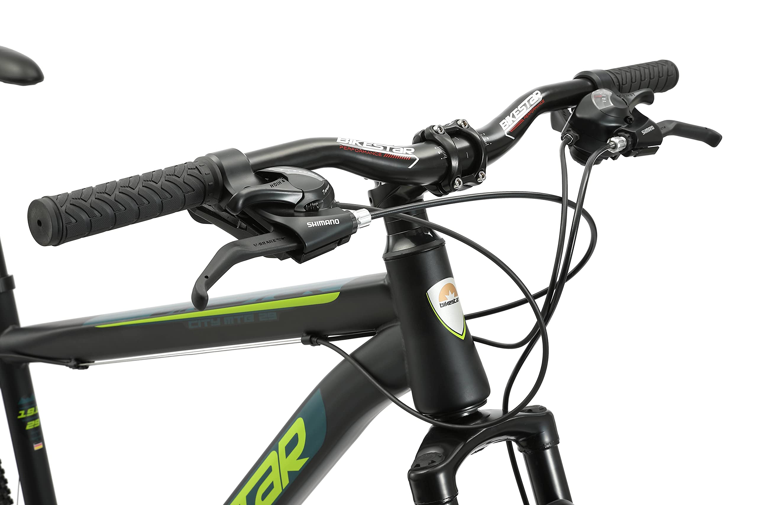 BIKESTAR Bicicleta de montaña Hardtail, 21 Marchas Shimano 26, 27.5, 29" Pulgadas | Mountainbike con Frenos de Disco Cuadro 15, 17, 19" MTB