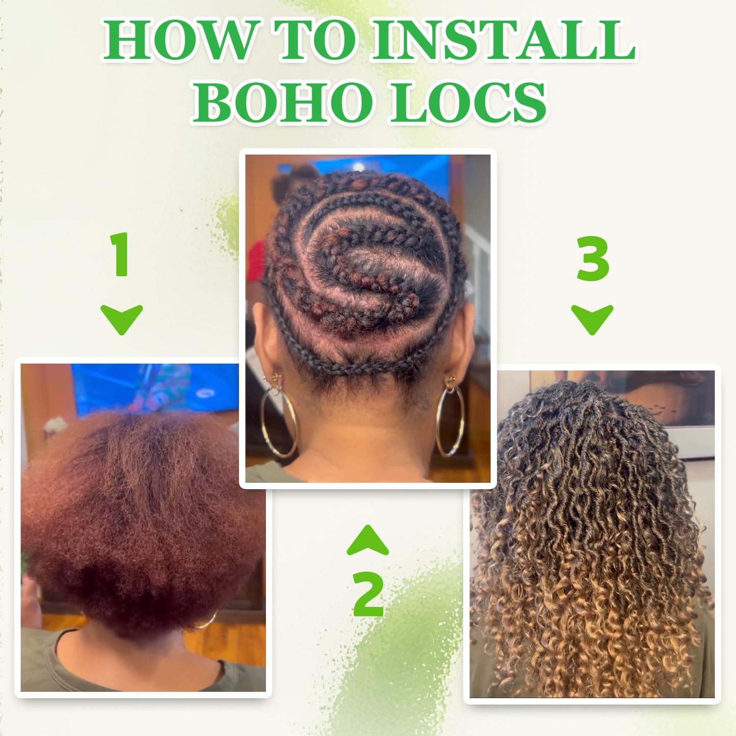 Callia Faux Locs Crochet Hair 18 Inch Goddess Locs Crochet Hair for Black Women 8 Packs PreLooped Crochet Locs with Curly Ends 1B