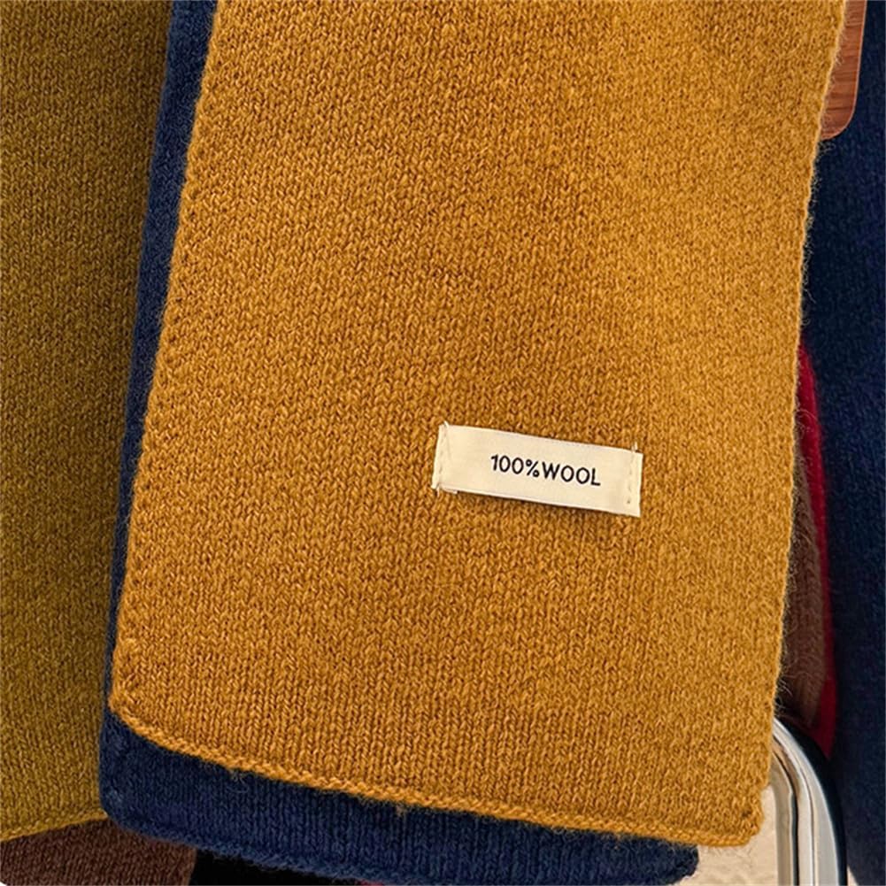 Knitted Neck Warmer 100% Wool Scarf for Women Winter Warm Pull Through Scarf for Layering Casual Outdoor Accessory - Image 2