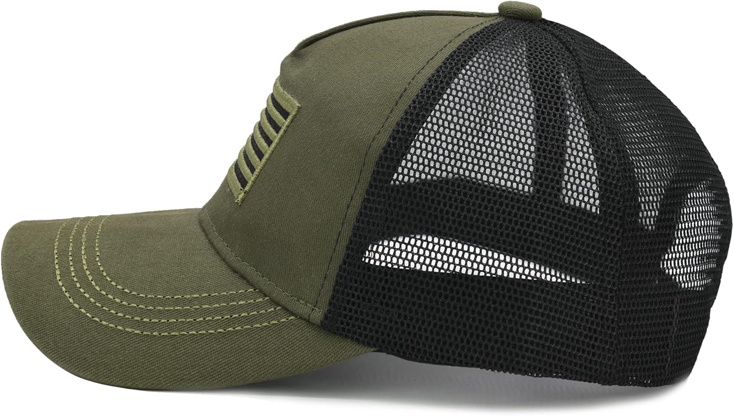 NVJUI JUFOPL American Flag Trucker Hat for Men & Women - Image 3