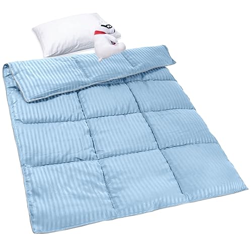 Vista 53 de ZPECC Edredón alternativo de plumón para niños pequeños, manta hipoalergénica de 39 x 47 pulgadas, suave, transpirable, ligero, para todas las Raya