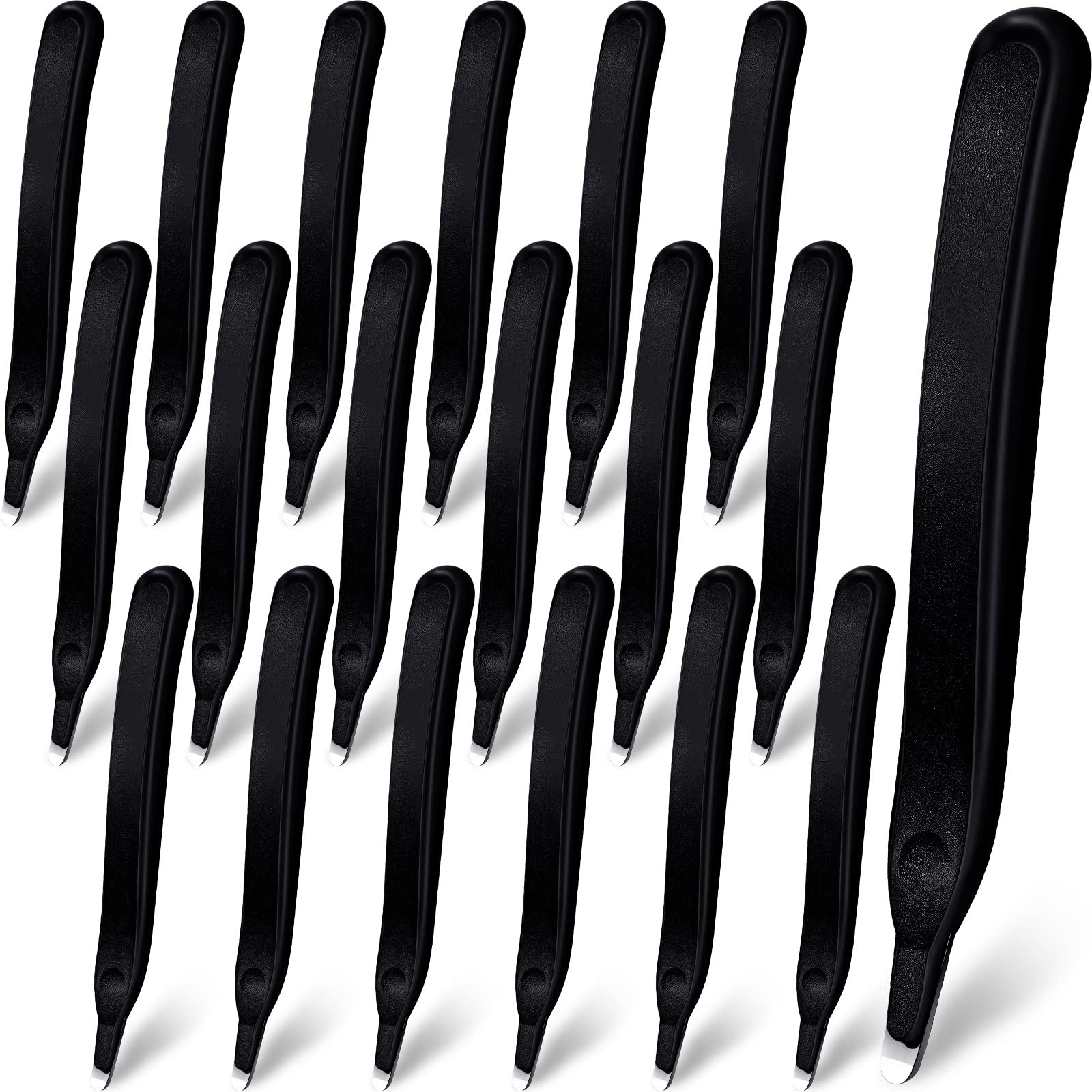 Crtiin 24 Pcs Magnetic Staple Remover Puller Bulk,Black