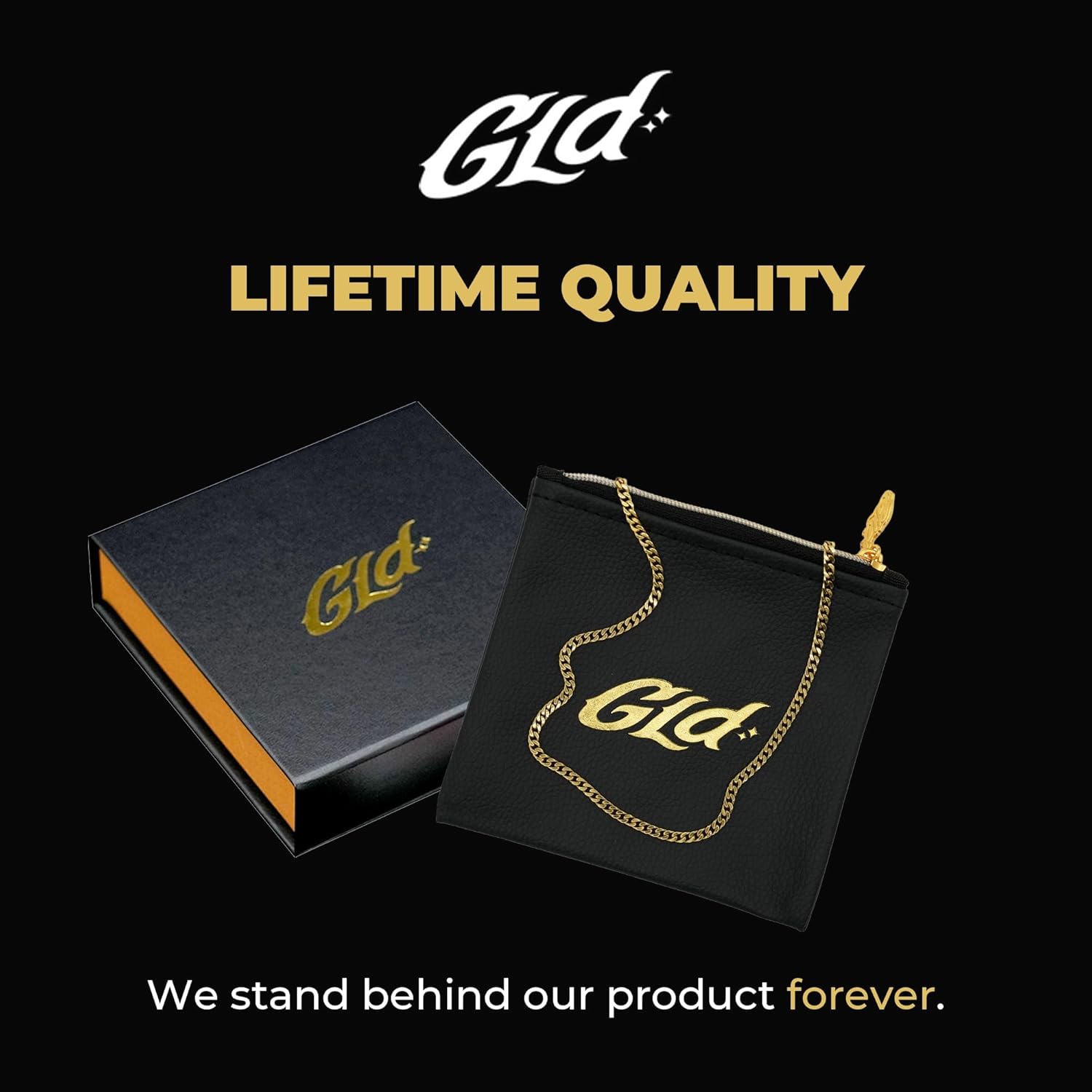 GLD Rope Chain - Gold-Plated Rope Chain with Exclusive Storage Travel Pouch - Snatch-Proof Clasp, Sweat-Proof and Fade-Resistant - Lifetime Quality, Designed in Miami - Image 8
