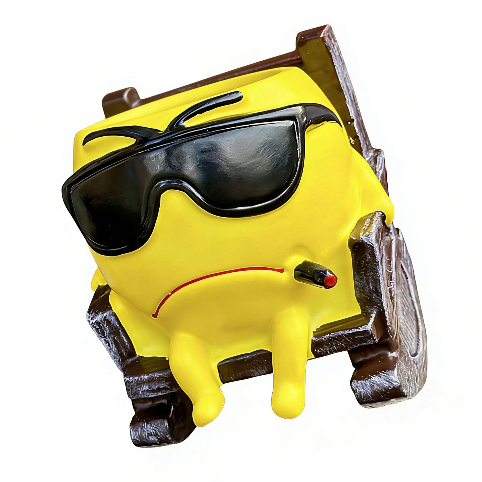 Kangnice Rocking Chair Smiles Face Planter with Drainage Hole Lovely Plant Pots for Indoor Outdoor Plant Unique Funny Flower Pots Outdoor Planter
