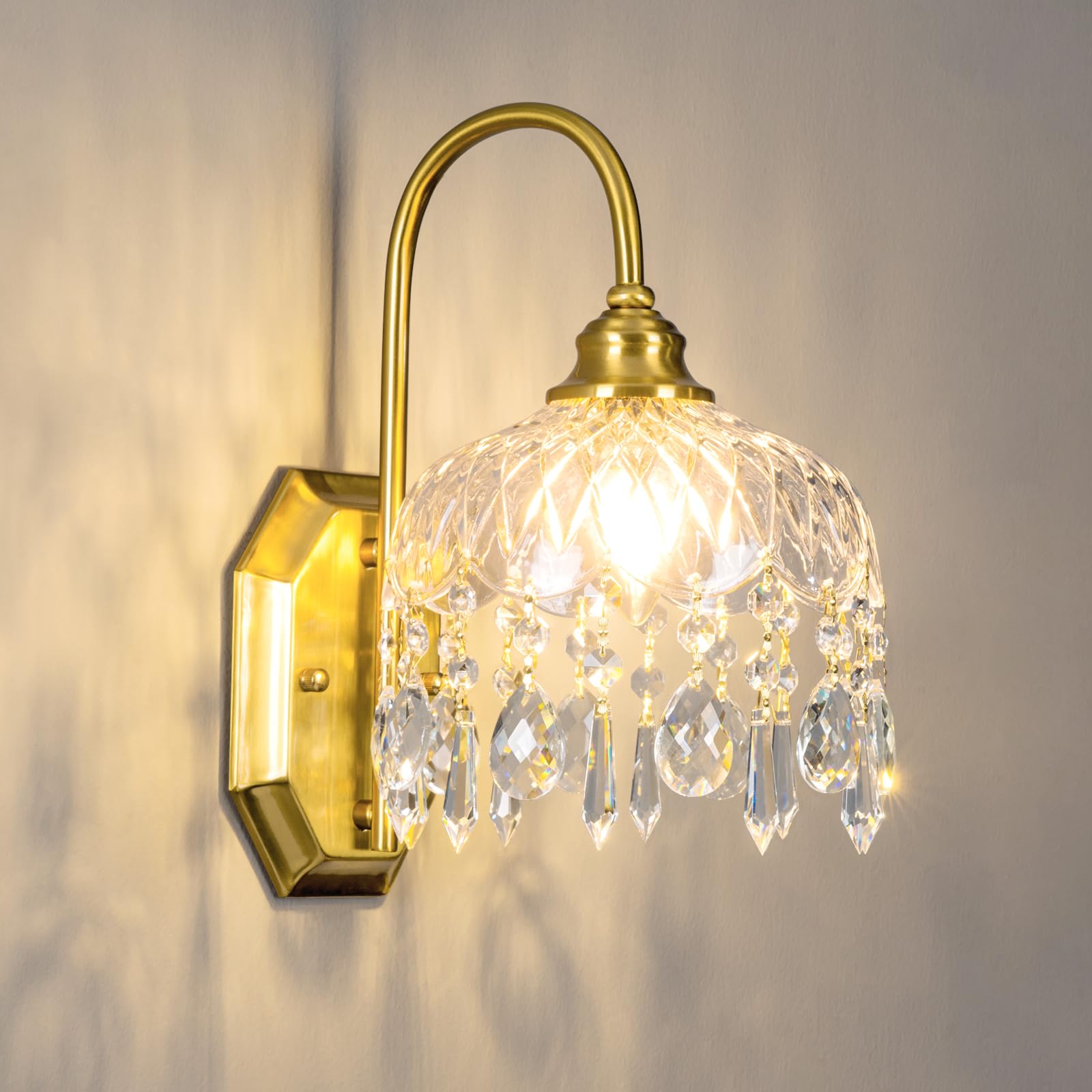 Photo 1 of JXJYHL Vintage Crystal Wall Sconce