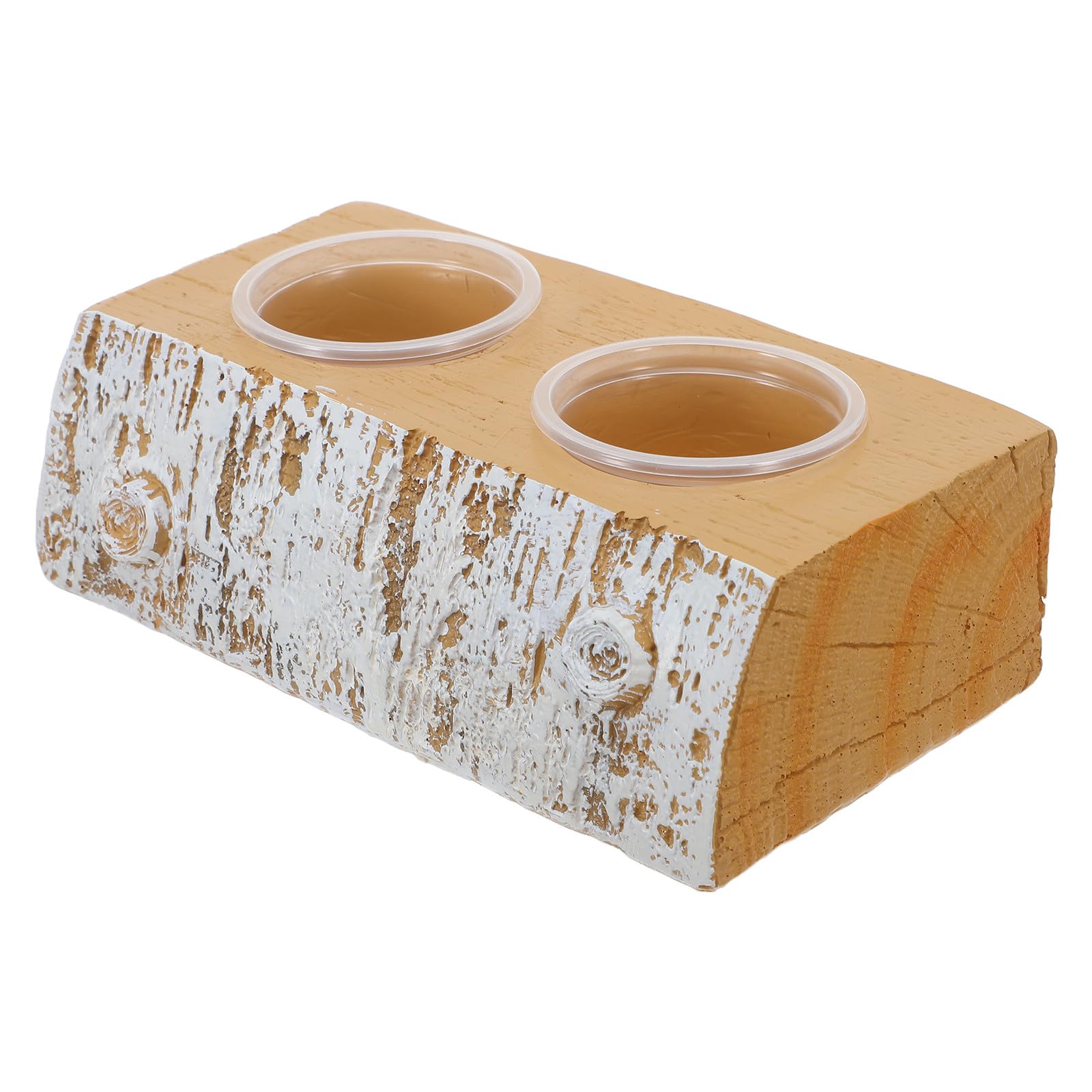 1 Set di mangiatoie per rettili a Doppia Ciotola - Ciotole magnetiche per Cibo e Acqua per camaleonti e gechi - Accessori per acquari per rettili dal Design salvaspazio