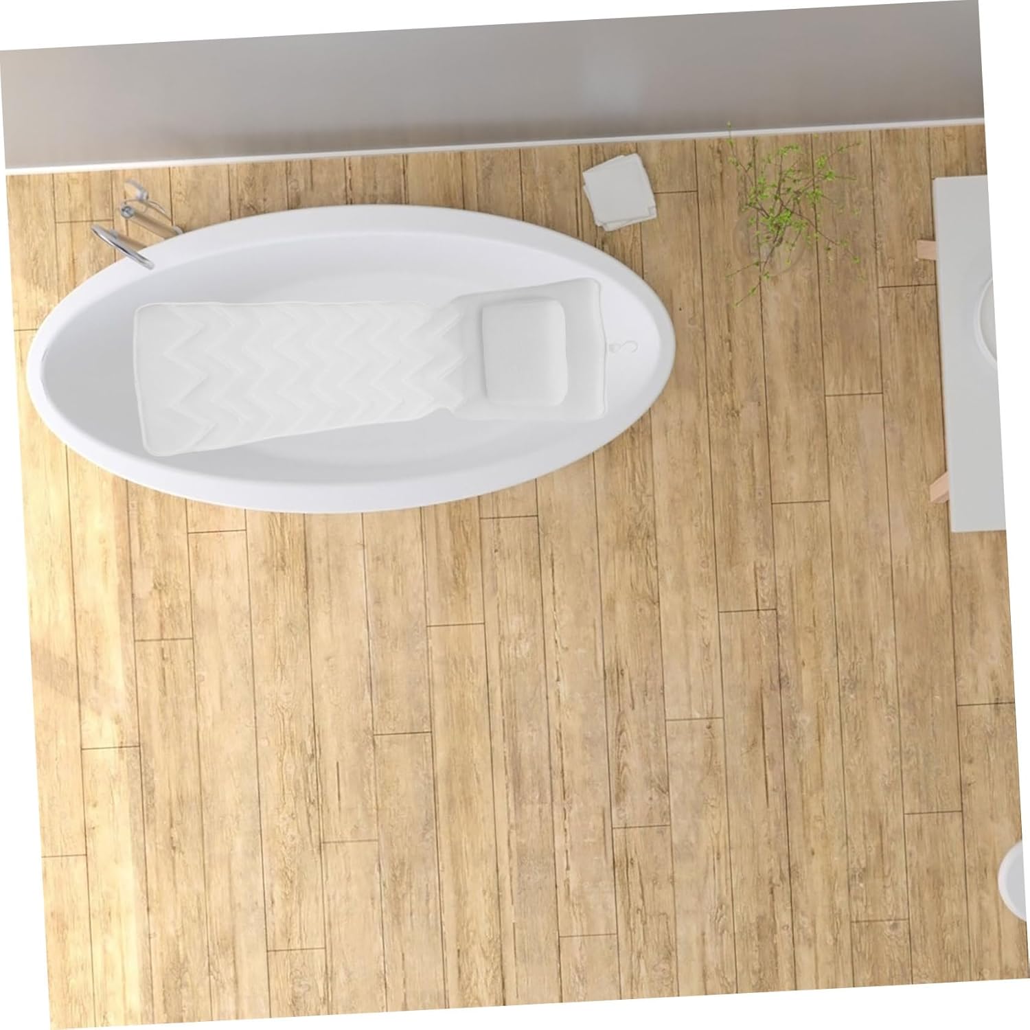 Bathroom Pillow Tub Head Supports Non-Slip Bathtub Mat Full Body Bath Pillow Head Neck Support