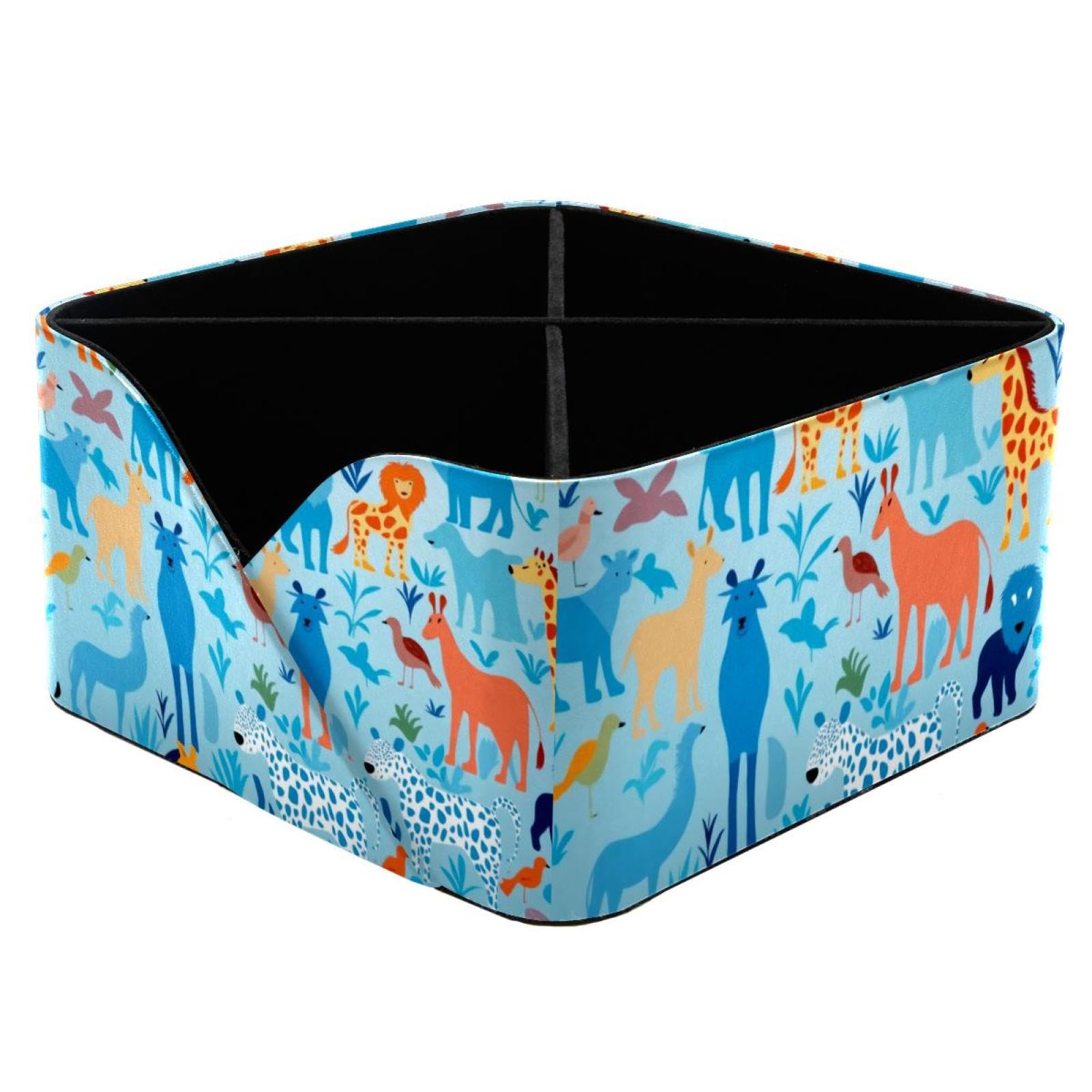Organisateur de bureau animal bleu pour cosmétiques et papeterie