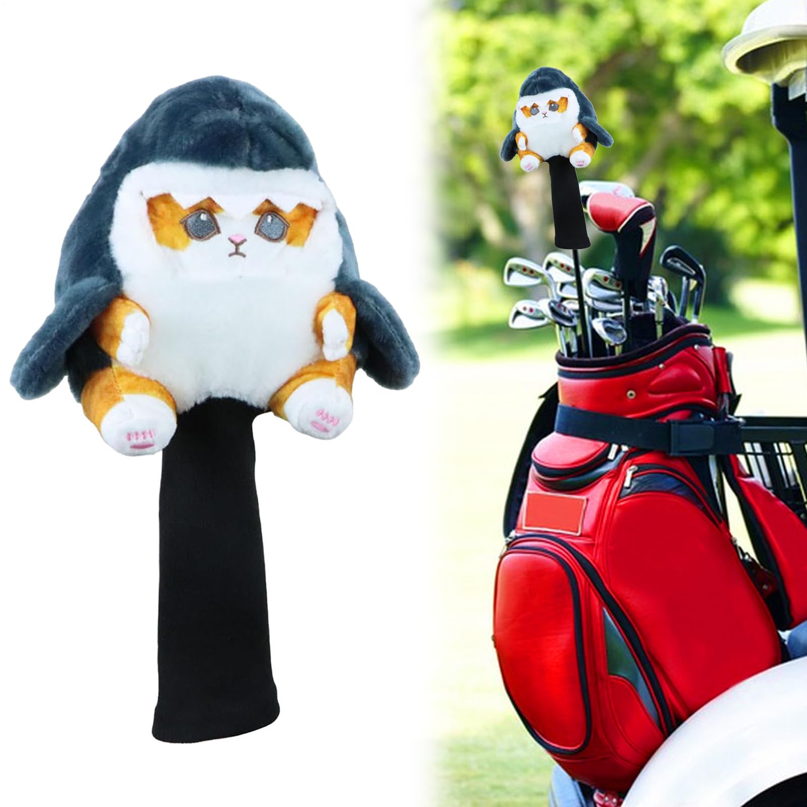 Pokrowce na kije golfowe - Decorazione Natalizia Con Gambe Lunghe - pokrowce na głowy Fairway, do hybrydowych drewnianych klubów i akcesoriów Fairway dla kochających kobiet