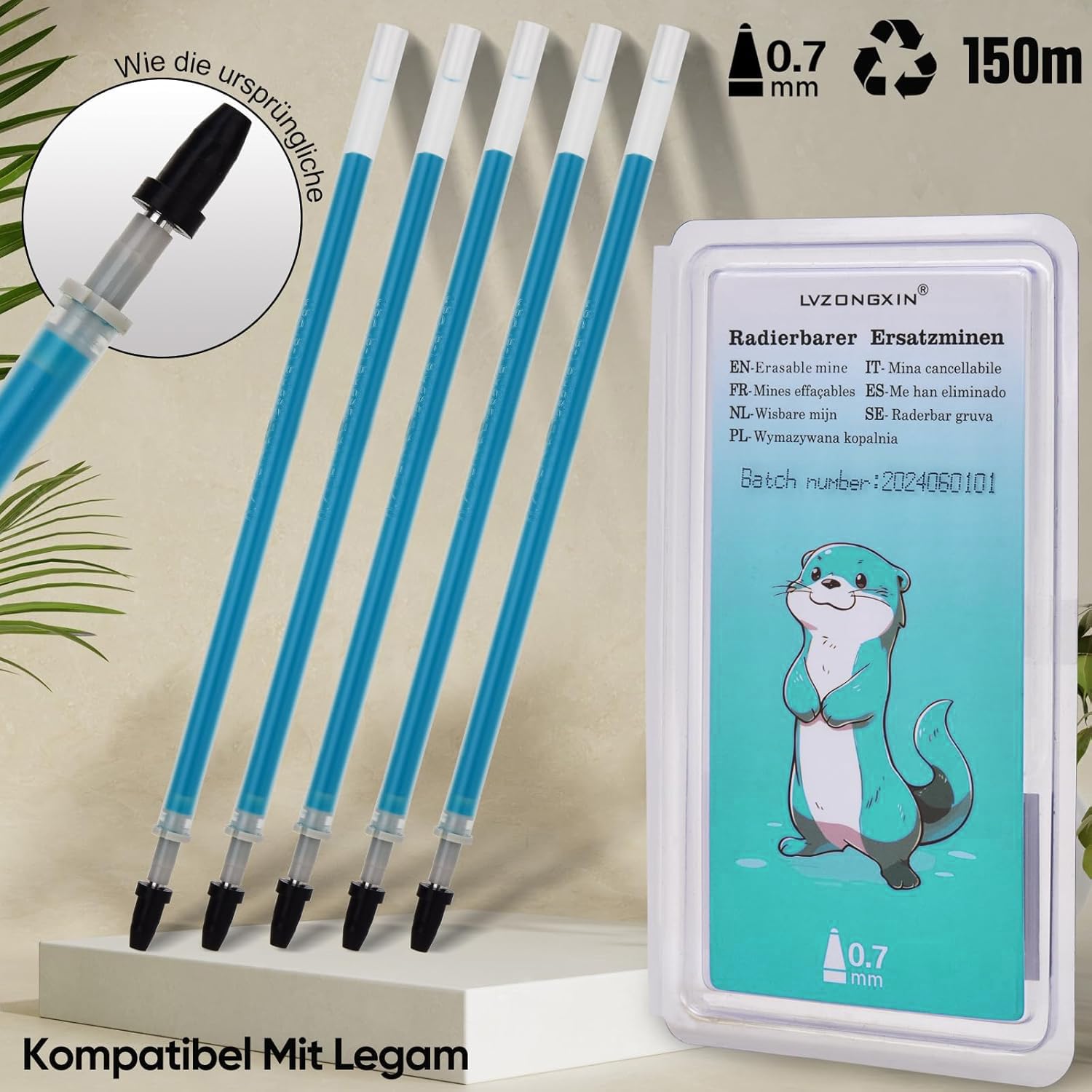 XUZOPIM Stiftminen Set - 40 Stück 0,5mm Kompatibel Mit Legami