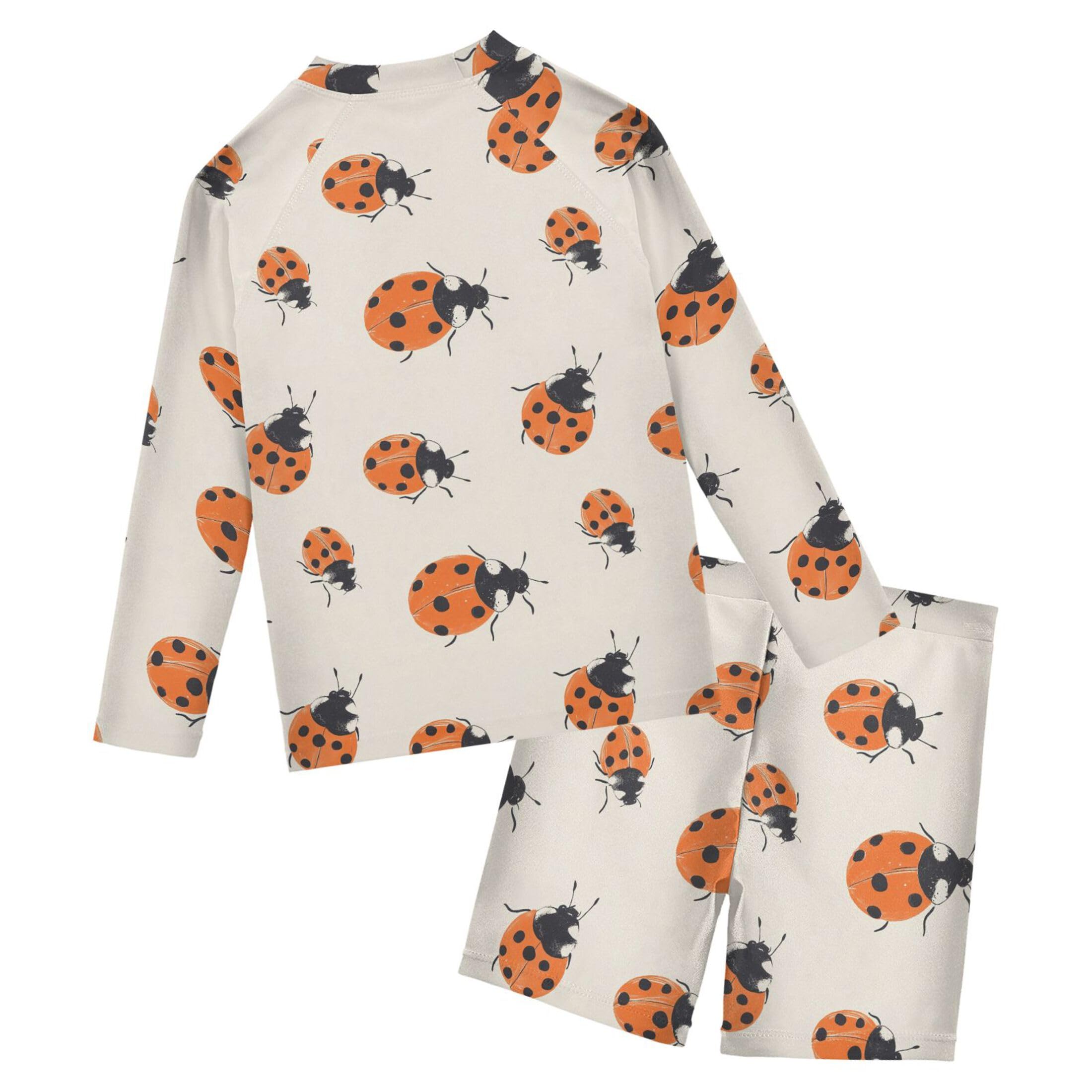 Ladybug Baby Boys' Toddler Long Sleeved Rashguard Swim Bathing Suit Set B0404609