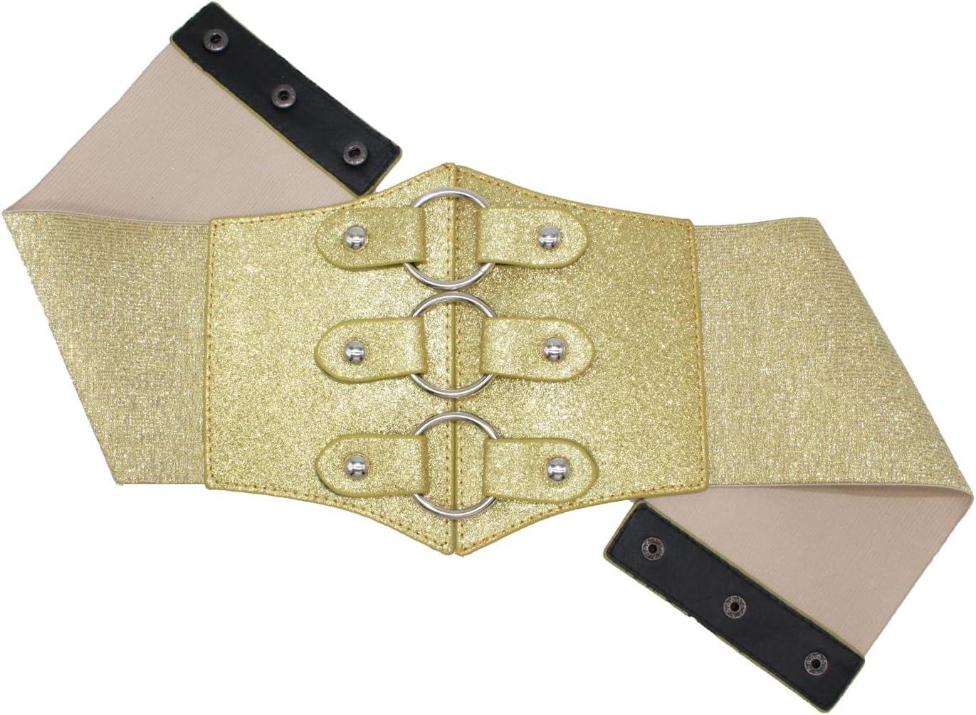 ALAIX Women's Corset Belt Extra Wide Stretchy Belts Elastic Waspie Waist Belts for Cosplay Halloween Costume Belts for Women - Image 3