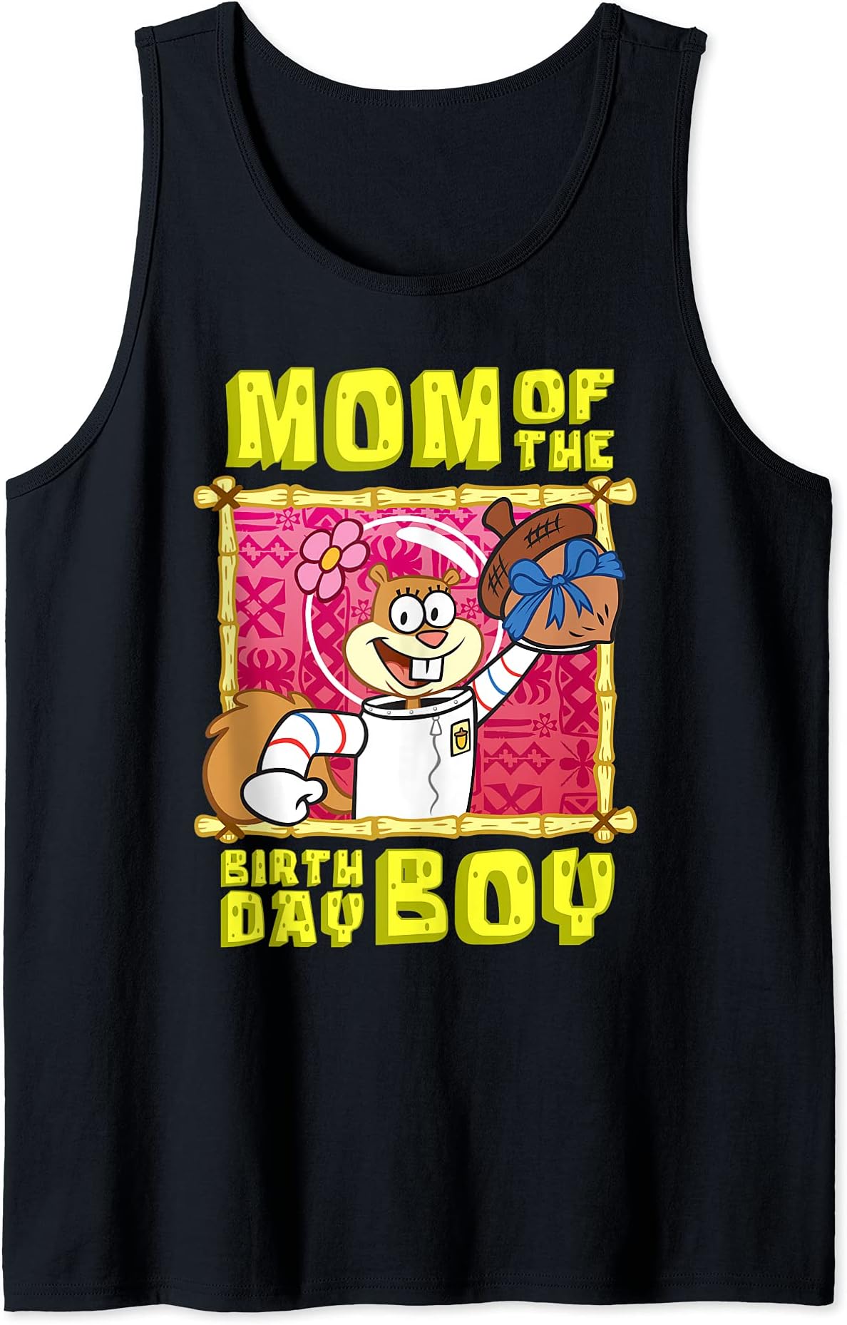 Mademark x SpongeBob SquarePants - SpongeBob Sandy Cheeks Mom of the Birthday Boy Mother Gift Tank Top
