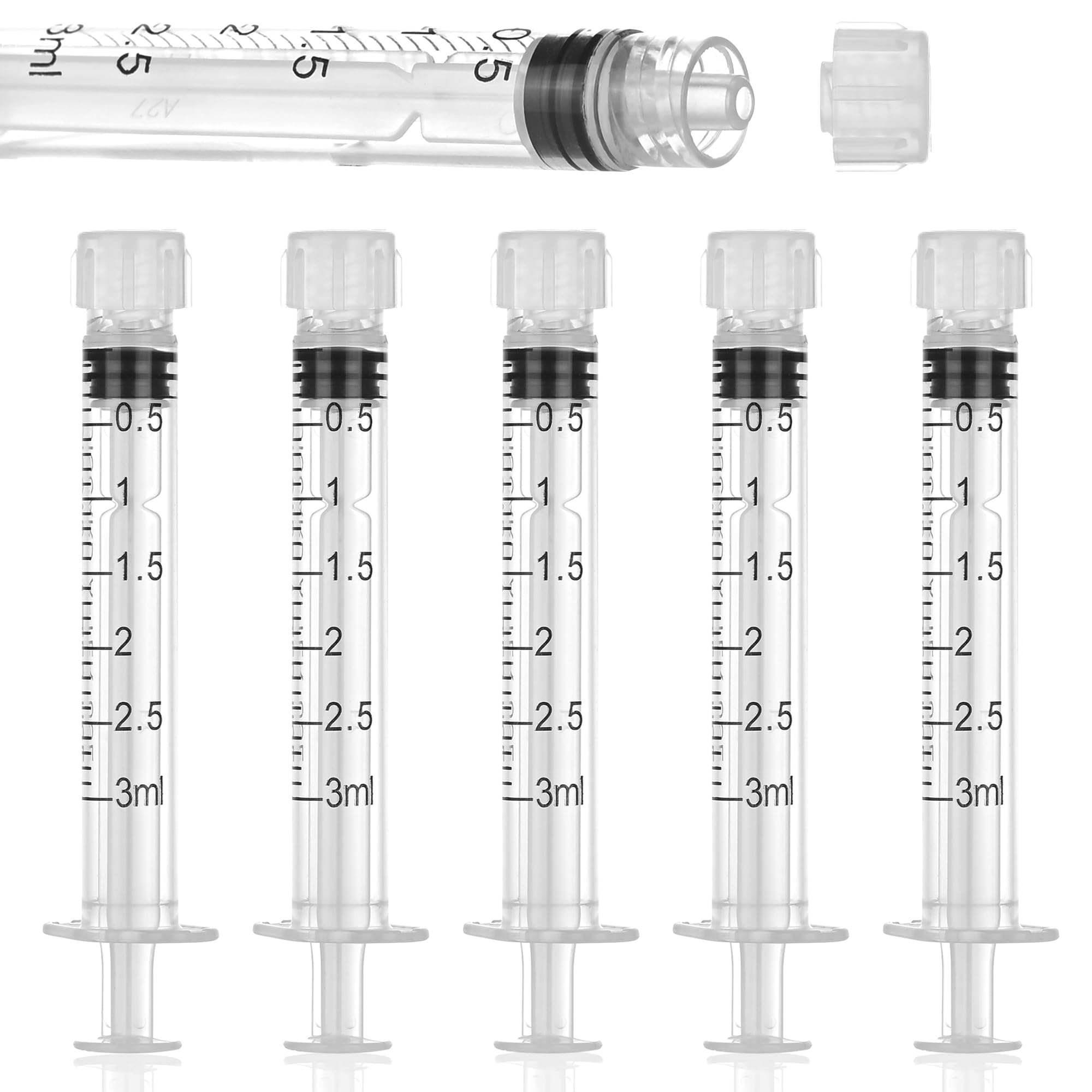 2.5ml Disposable Syringe with 25G-1Inch(25mm) Luer Lock Syringes, 100Pack — Amazon image 10