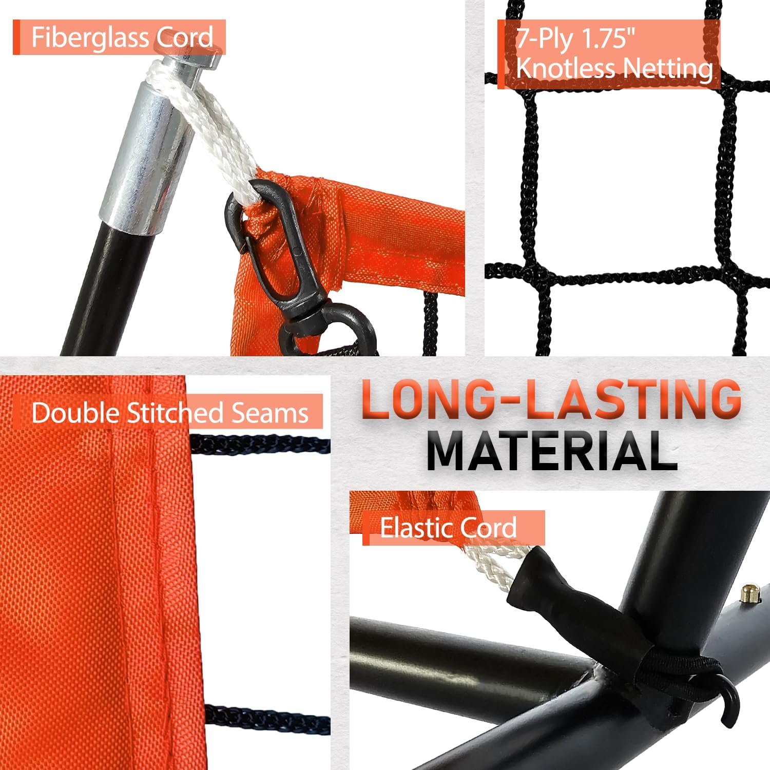 6x6ft Baseball & Softball Net with Numbered Strike Zone (9-Cell) and Batting Tee – Heavy Duty Portable Practice Net for Hitting, Pitching & Throwing – Includes Carry Bag & Ground Stakes
