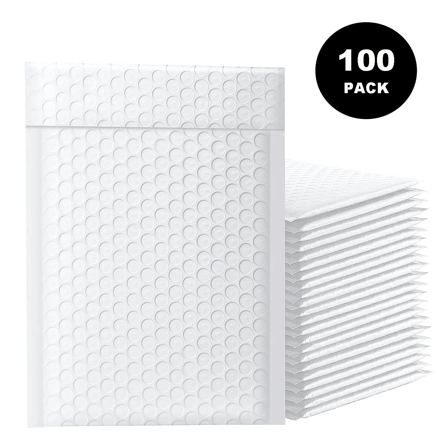 Versandtaschen Luftpolster 100 Stück Briefumschläge, Kleinunternehmensbedarf, Luftpolsterversand, Polyversand, Versandpaket, Verpackung, Verpackungsbeutel, gepolsterte Umschläge(100pcs black,15*20cm)