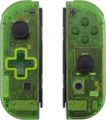 Miniatura 4 de eXtremeRate - Placa trasera para consola Nintendo Switch, carcasa NS Joycon (versión D-Pad con botones completos, carcasa de repuesto para Nintendo