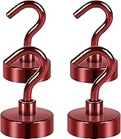 Vista 49 de Neosmuk Ganchos Magnéticos de Servicio Pesado, Imán Fuerte con Gancho para Refrigerador, Ganchos Industriales Súper de Neodimio de Resistencia Extra