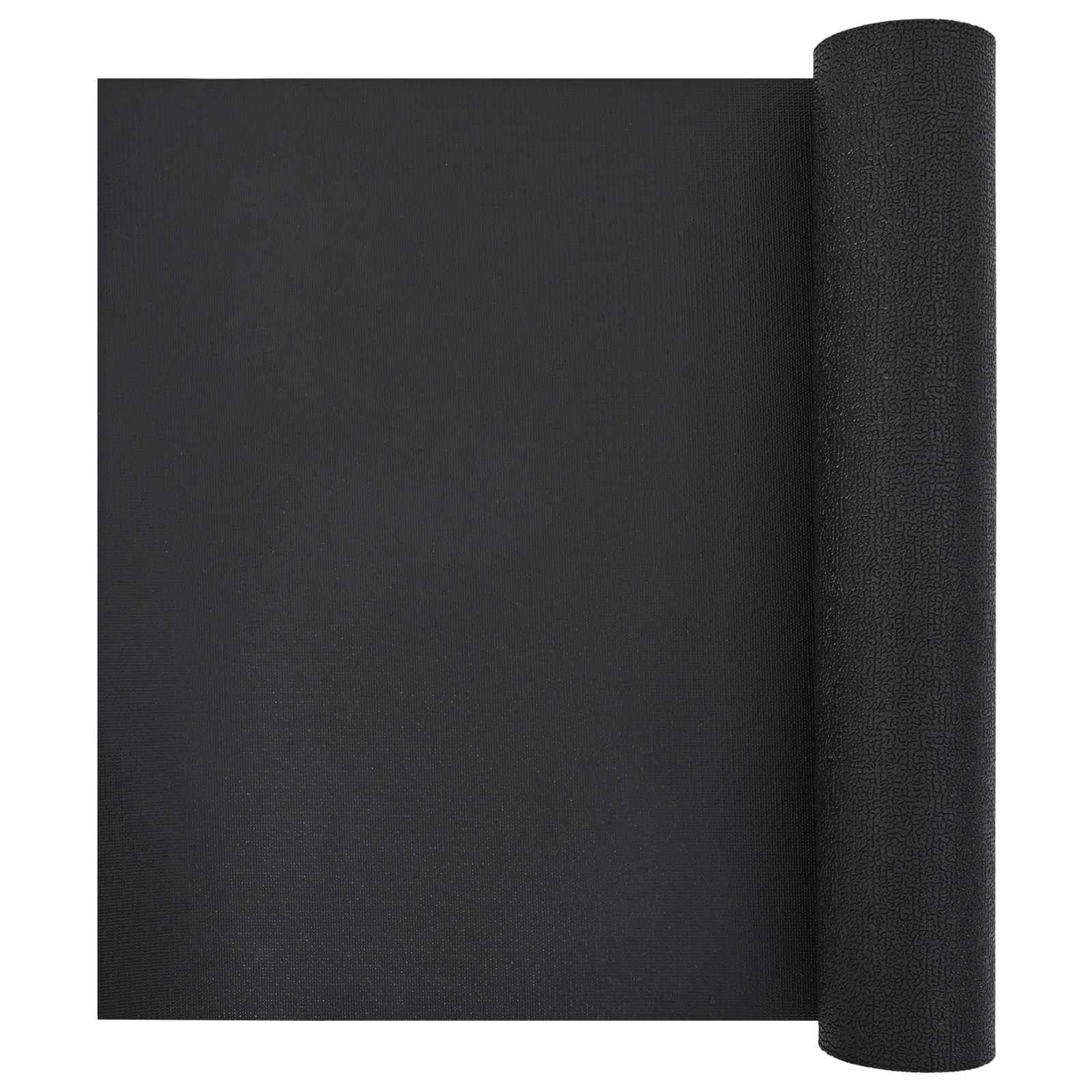 Esterilla protectora deportiva negra de PVC de alta densidad, 120 x 60 x 0,6 cm, esterilla protectora para el suelo para bicicleta estática, cinta de correr, bicicleta elíptica, ergómetro