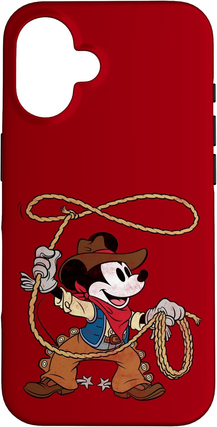Disney Mickey Mouse Cowboy Costume Western Vintage Look Case for iPhone 16