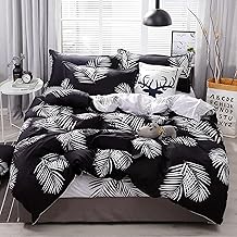 FANSU Bed Linen Sets, 180 x 220 cm, 3-Piece Microfibre, Duvet Cover 180 x 200 cm, Set with 2 Pillowcases, Modern Bedding Set, Duvet Cover, Super Soft Duvet Cover with Zip