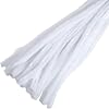 Trimits Craft Synthetic Chenille Stem Pipe Cleaners, 30cm x 12mm, White