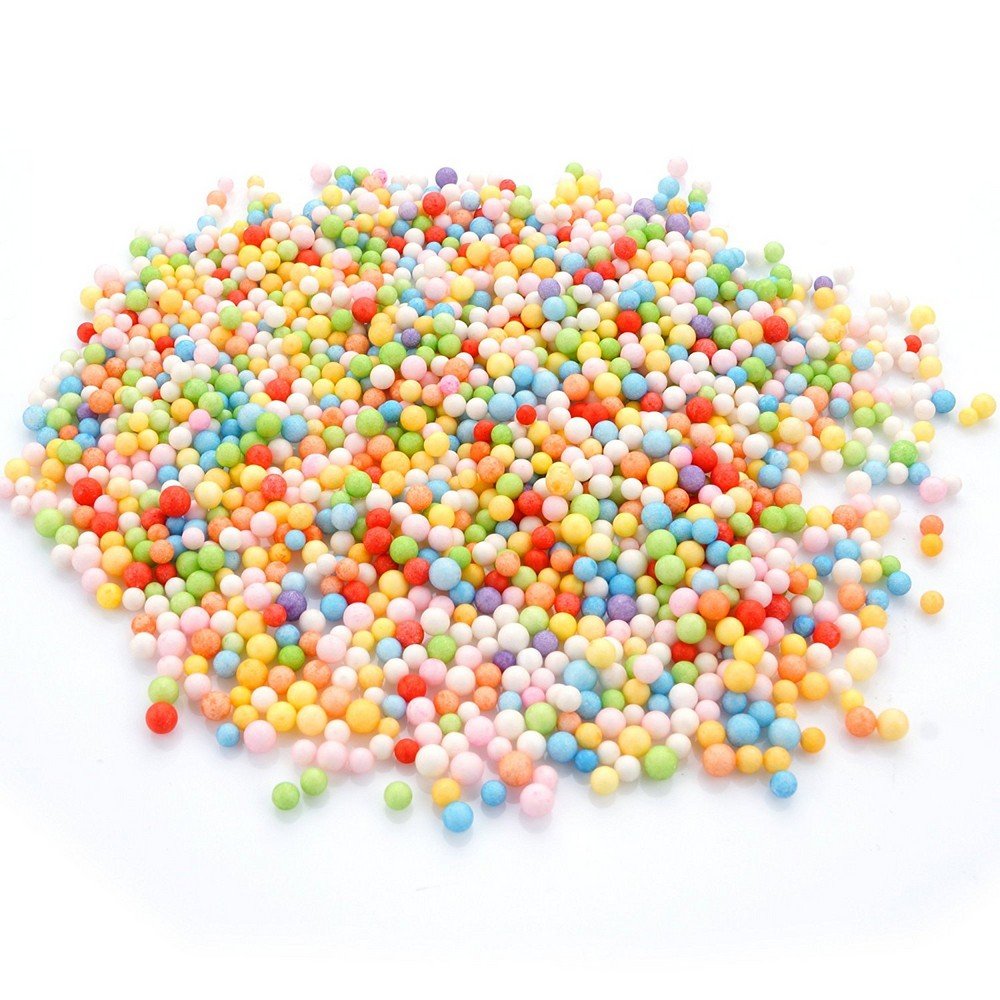 12 Packs Styrofoam Foam Balls, 0.08-0.15 Inch, Decorative Arts Supplies DIY Crafts For Homemade Slime, Gifts and Party Decoration