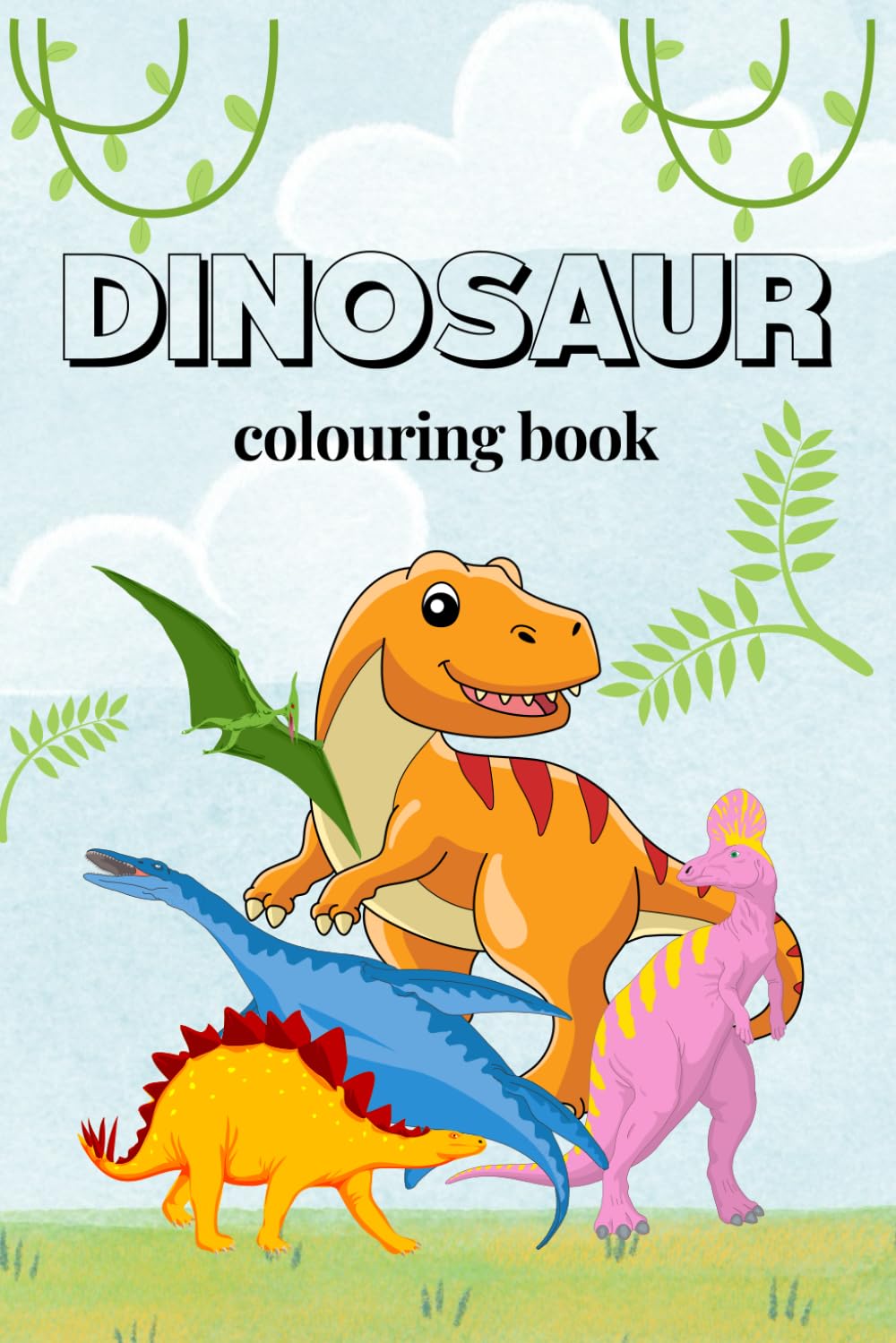 Dinosaur Coloring Book for Kids Ages 3-8: Fun and Easy Dinosaur Pictures