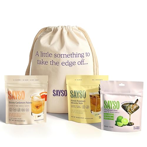 Miniatura 18 de SAYSO Skinny Cardamom Paloma La batidora de bolsas de té de cóctel original artesanal Orgánico, certificado sin gluten, sin OMG < 15 cal, 0.00