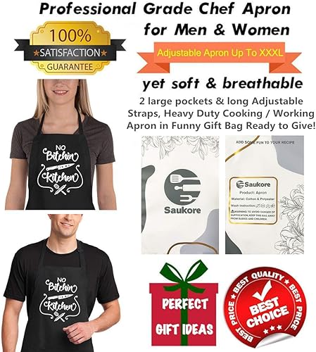 Miniatura 7 de Delantales divertidos para cocina y repostería, ideal como regalo de cumpleaños para tu mamá o esposa