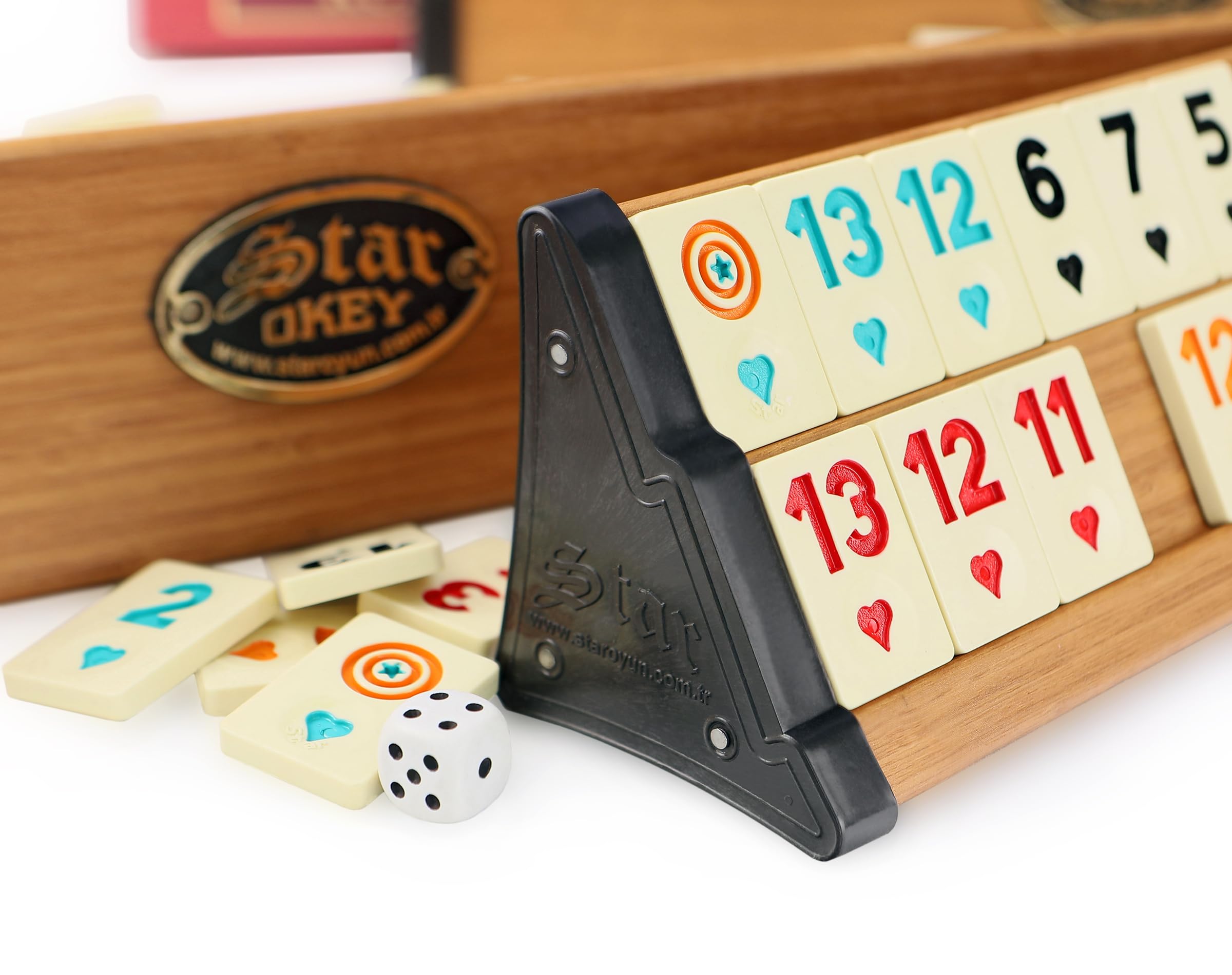 Original STAR Rummy / OKEY GOLD In Legno - Plastica Con Pesi In Melamina