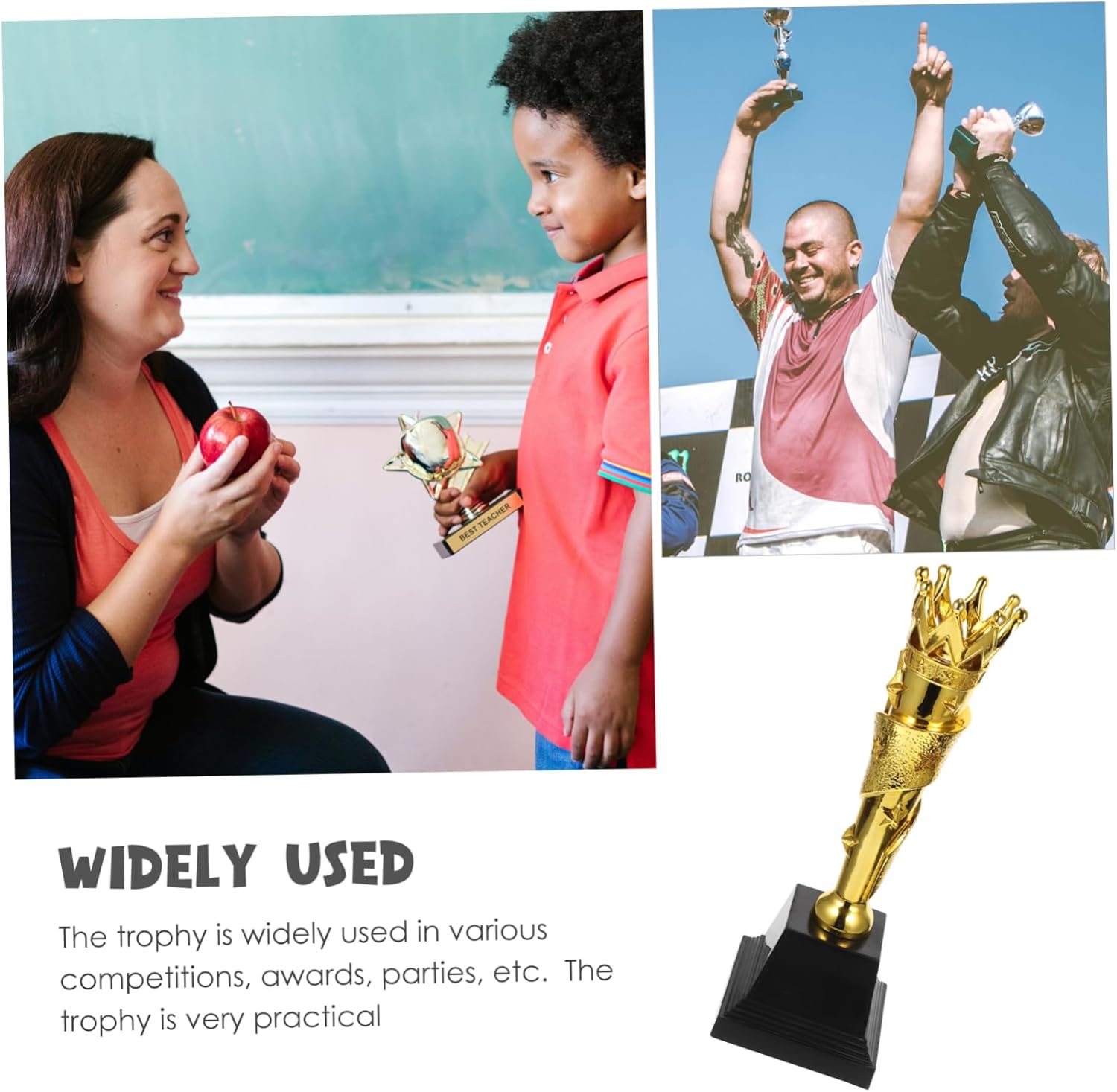 POPETPOP Chic Boys and Girls Trophy Small Decorative Trophy for Boy Girl Competitions Lightweight Material for School and Sports Awards Encouraging Young Winners